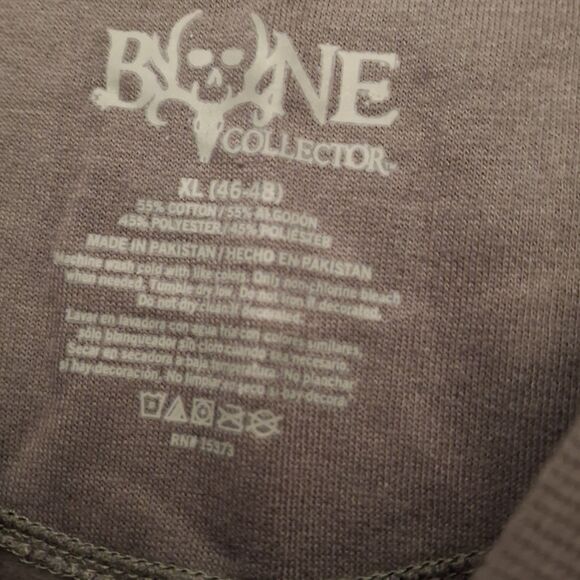 Bone Collector American Original Charcoal Gray Sweatshirt Mens Size XL (46-48) - Picture 7 of 9